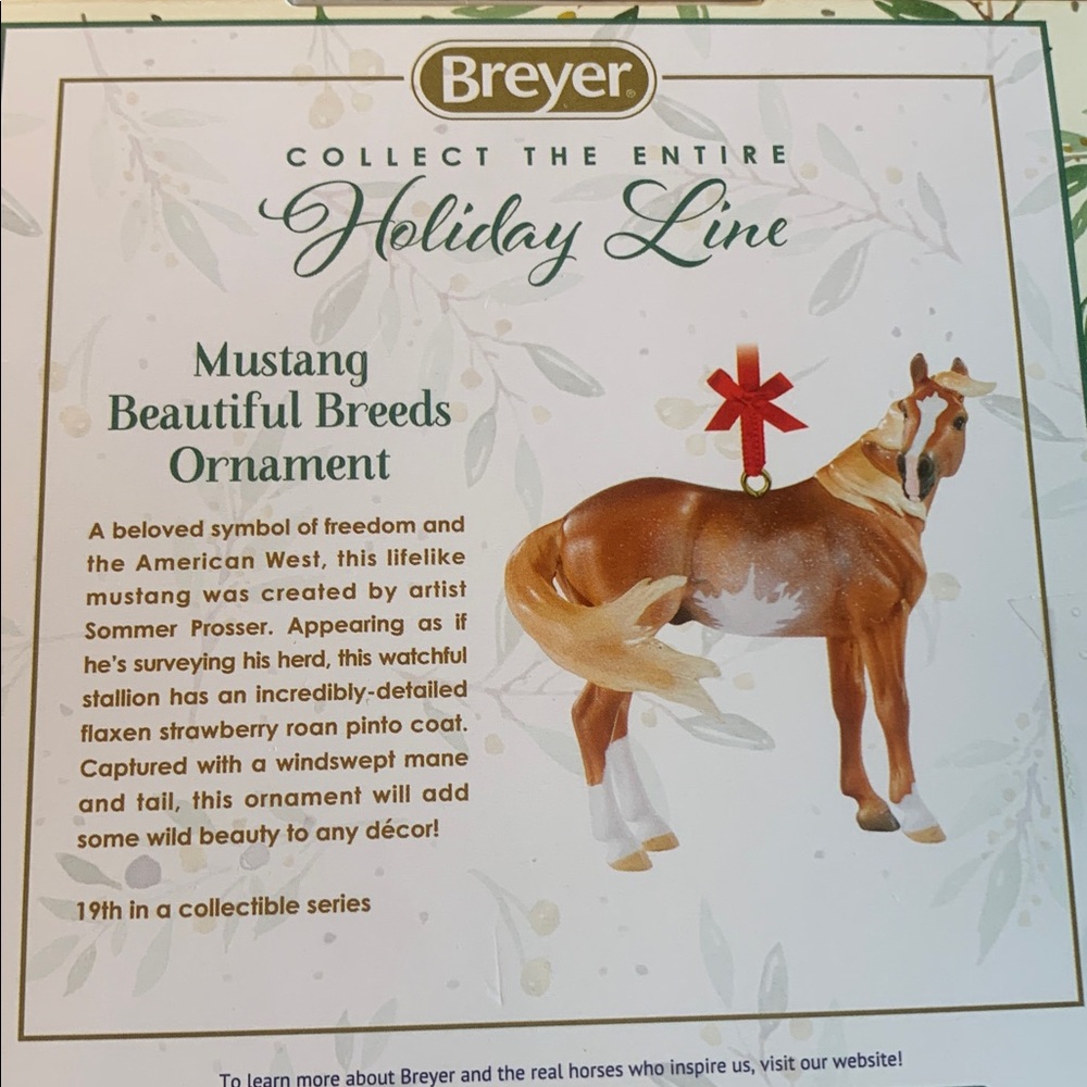 Breyer Mustang Beautiful Breeds Ornament - Picture 6 of 7